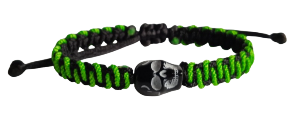 BRAZALETE CRANEO CALAVERA SKULL TERLENKA MANILLA PULSERA HALLOWEEN