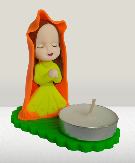 VIRGENCITAS PORTAVELAS PORCELANICRON