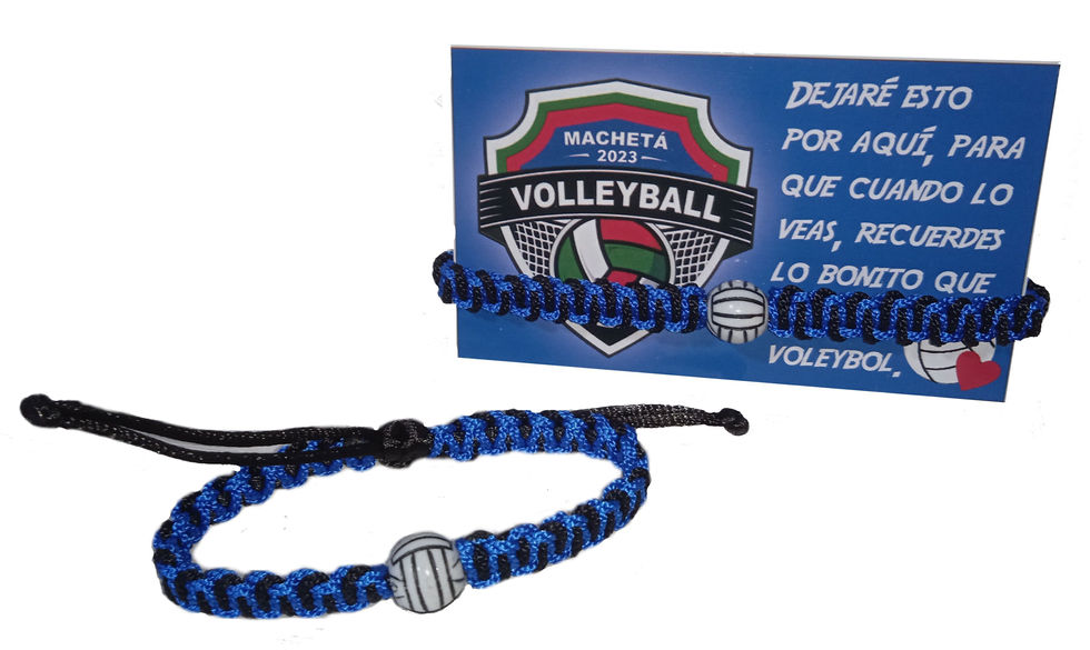 MANILLAS PULSERAS RECORDATORIOS DEPORTIVAS VOLEYBALL