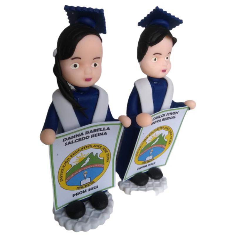 Miniatura: RECORDATORIOS PORCELANICRON GRADOS GRADUACION TOGA BIRRETE DIPLOMAS