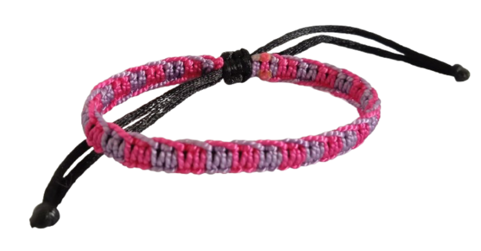 MANILLA PULSERA TERLENKA DOS COLORES INTERCALADOS