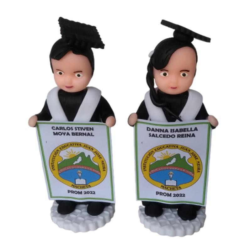 Miniatura: RECORDATORIOS PORCELANICRON GRADOS GRADUACION TOGA BIRRETE DIPLOMAS