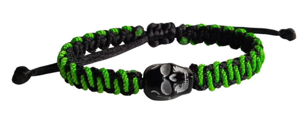 BRAZALETE CRANEO CALAVERA SKULL TERLENKA MANILLA PULSERA HALLOWEEN