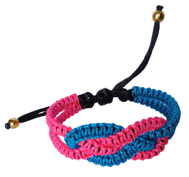 PULSERA BRAZALETE TEJIDA TERLENKA INFINITO