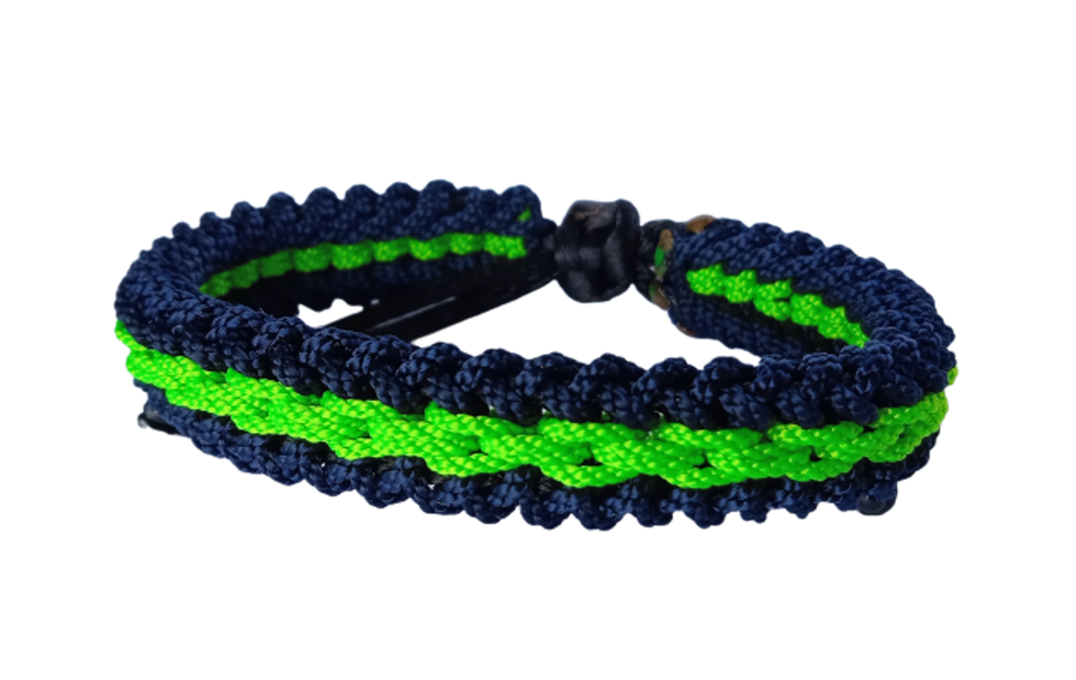BRAZALETE PULSERA MANILLA DEPORTIVA TERLENKA TRES HILOS CADENA CENTRAL