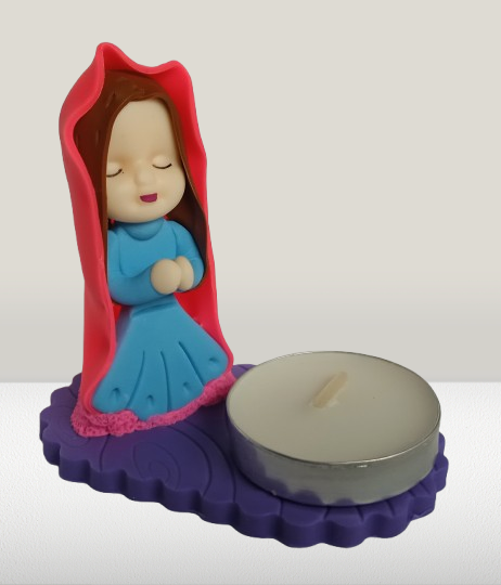 VIRGENCITAS PORTAVELAS PORCELANICRON
