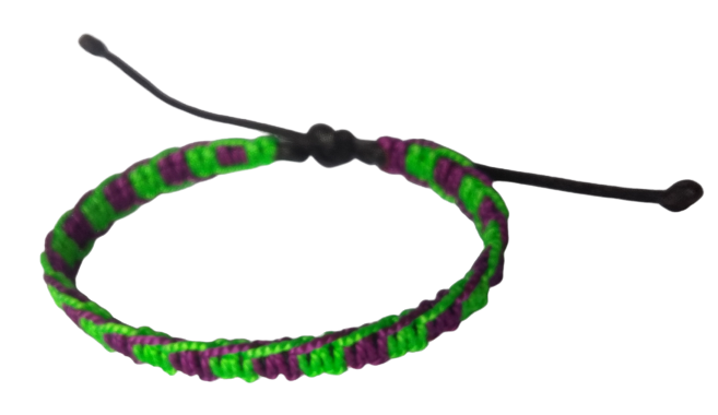 MANILLA PULSERA TERLENKA DOS COLORES INTERCALADOS