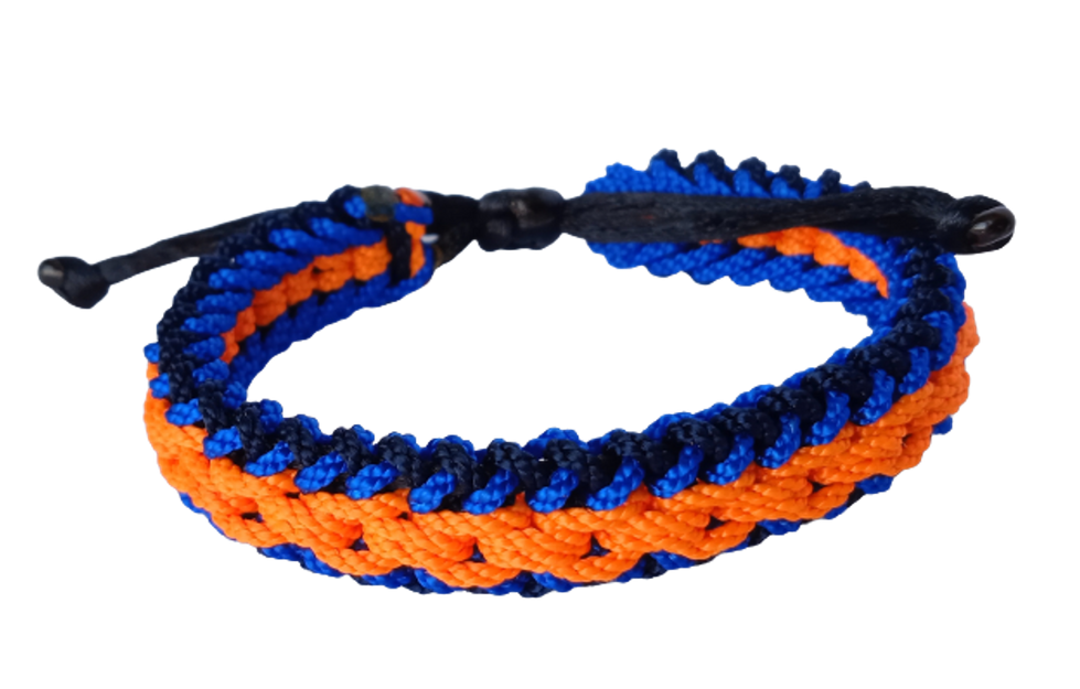 BRAZALETE PULSERA MANILLA DEPORTIVA TERLENKA TRES HILOS CADENA CENTRAL
