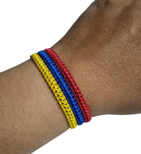 BRAZALETE PULSERA MANILLA BANDERA COLOMBIA TRICOLOR