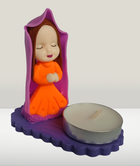 VIRGENCITAS PORTAVELAS PORCELANICRON