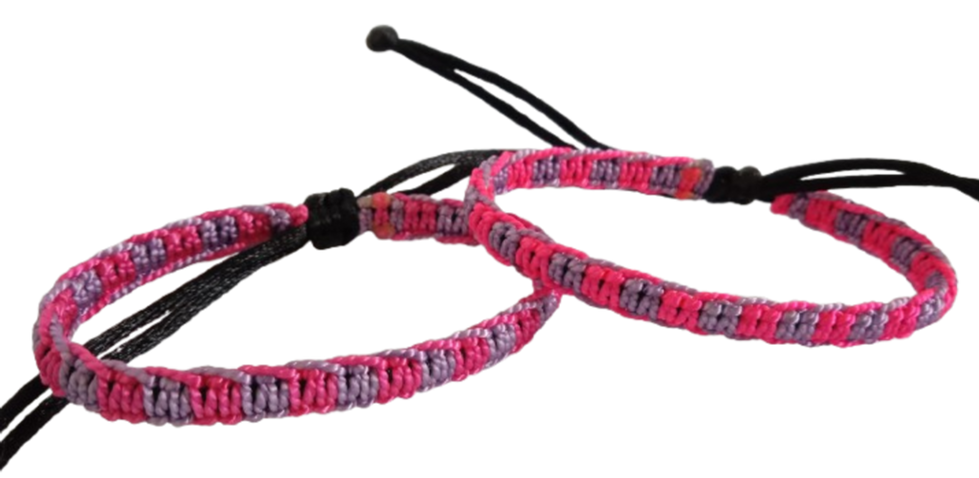 MANILLA PULSERA TERLENKA DOS COLORES INTERCALADOS