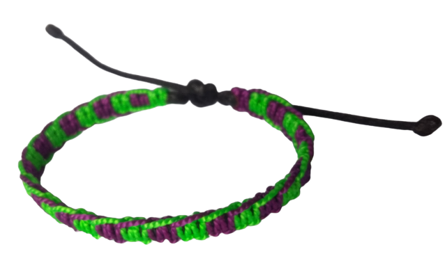 MANILLA PULSERA TERLENKA DOS COLORES INTERCALADOS