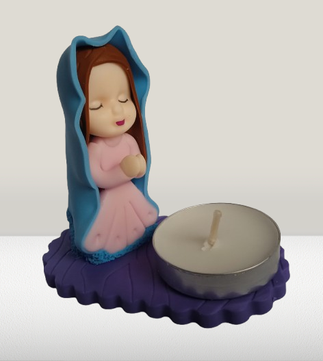 VIRGENCITAS PORTAVELAS PORCELANICRON