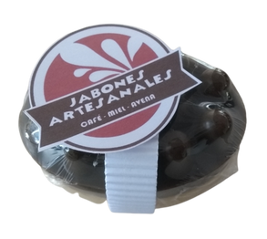 ☕🍯 Jabón Natural de Café, Miel y Avena – Estimula y Exfolia con Forma de Masajeador 🌾🧼