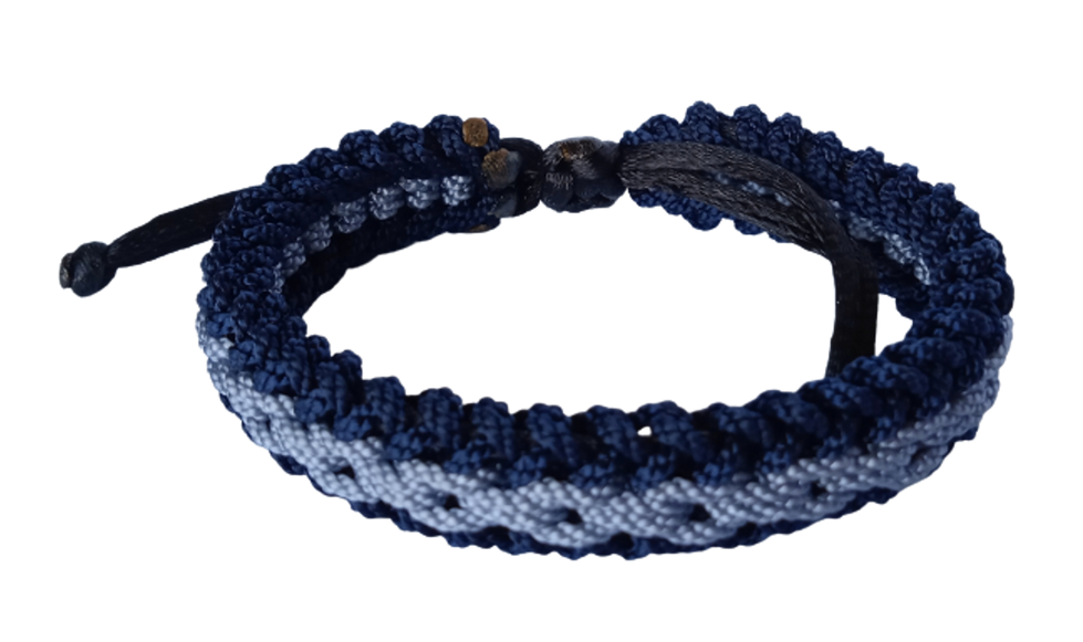 BRAZALETE PULSERA MANILLA DEPORTIVA TERLENKA TRES HILOS CADENA CENTRAL