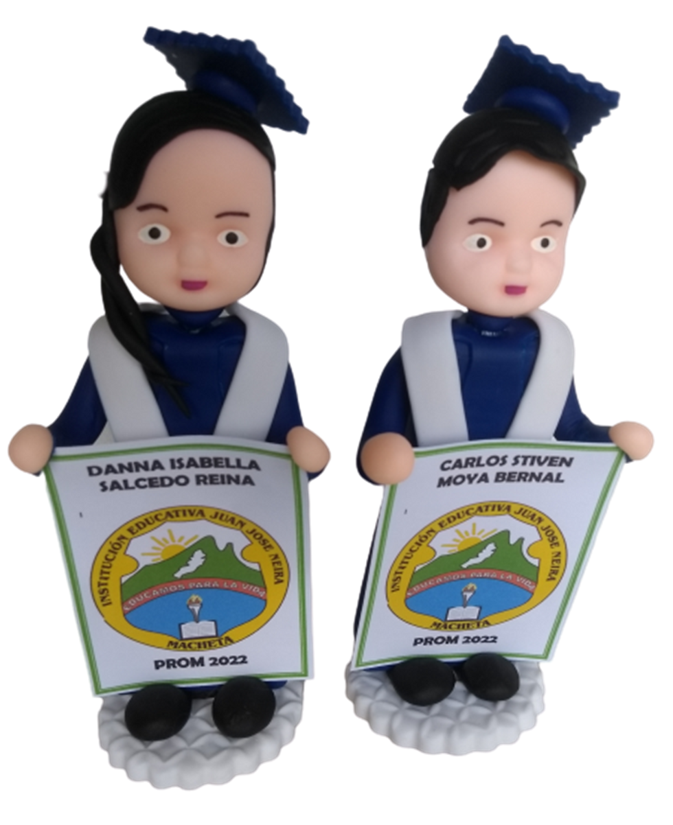 Miniatura: RECORDATORIOS PORCELANICRON GRADOS GRADUACION TOGA BIRRETE DIPLOMAS