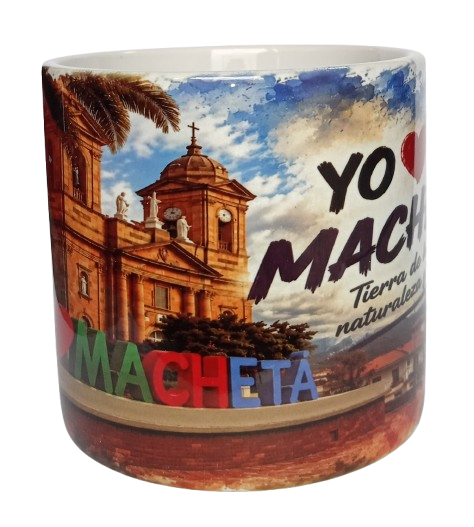 Mug de 6 Onzas "Yo ❤️ Machetá" – Recuerdo Turístico Personalizado