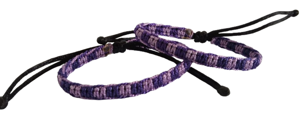 MANILLA PULSERA TERLENKA DOS COLORES INTERCALADOS