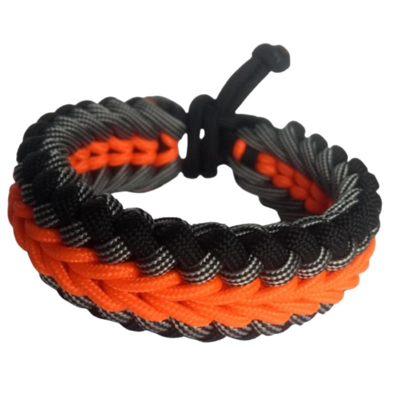 BRAZALETE PARACORD SUPERVIVENCIA 3 CUERDAS NUDO SANTICFIED
