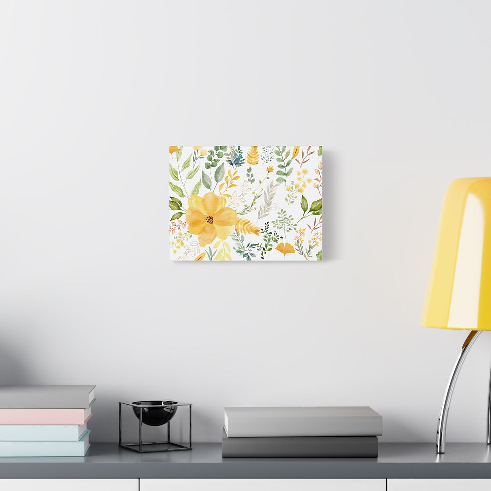 Thumbnail: Watercolor Flower Matte Canvas Wall Art