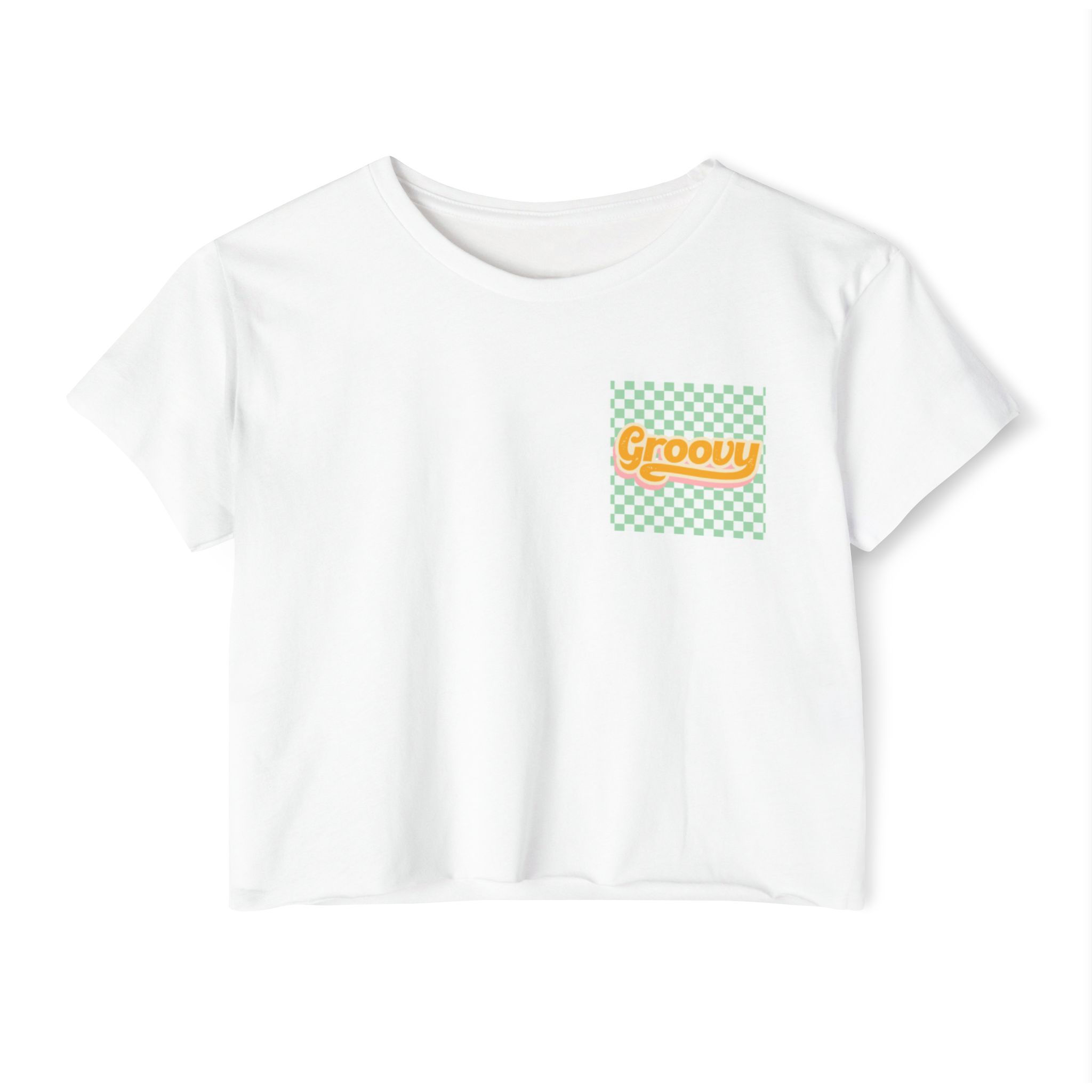 Groovy Flower Graphic Cropped T