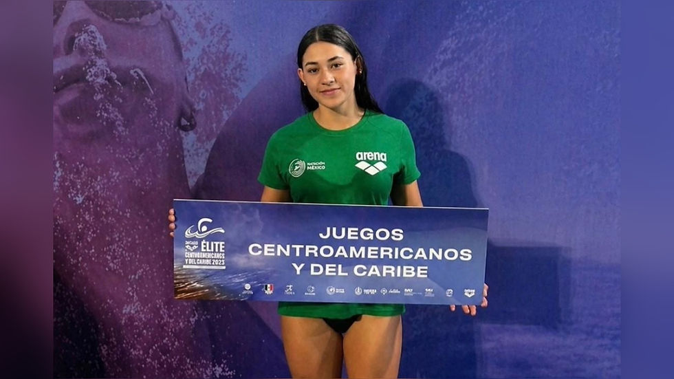 La nadadora poblana, Aranza López gana Oro en los Juegos Centroamericanos