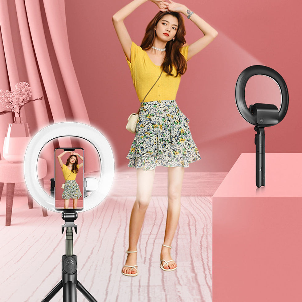 Thumbnail: Ring Light Tripod with Bluetooth Remote
