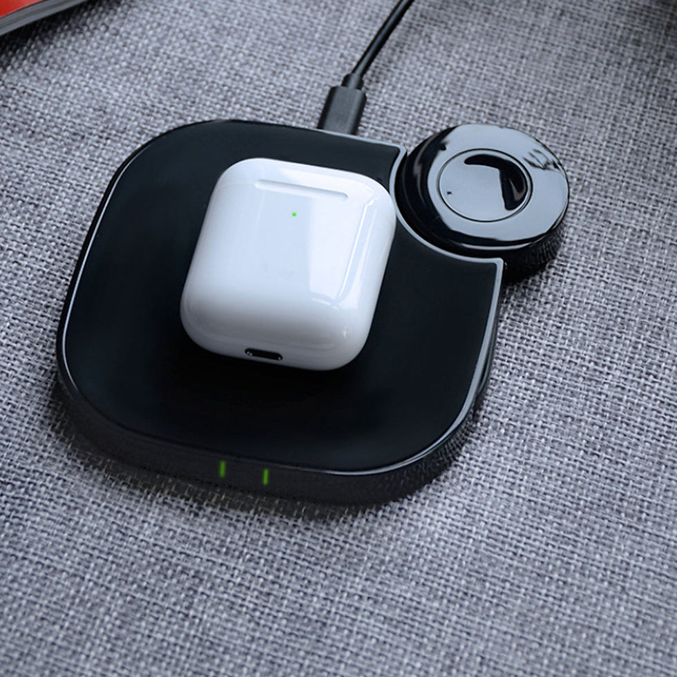 Thumbnail: 2-in-1 Wireless Charger for iPhone & Apple Watch – Foldable Dock