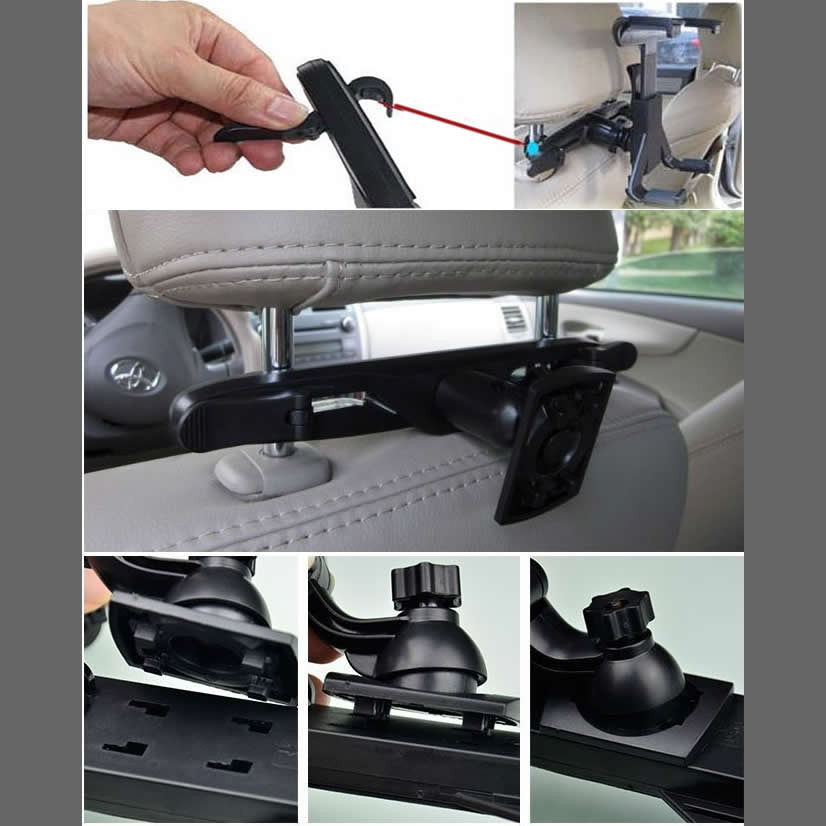 Car Headrest Tablet Holder