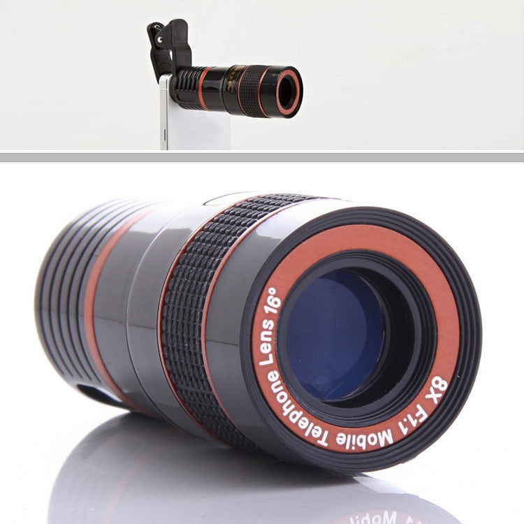 8X Telephoto Phone Camera Lens – Clip-On Zoom Lens