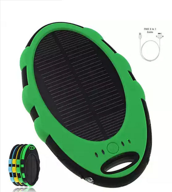 Solar Power Bank 5000mAh – Dual USB Outdoor Charger