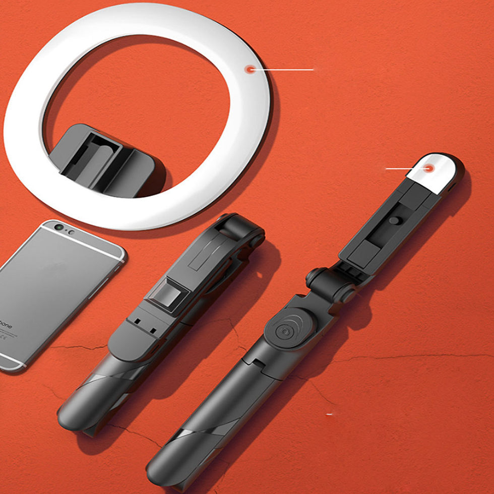 Thumbnail: Ring Light Tripod with Bluetooth Remote