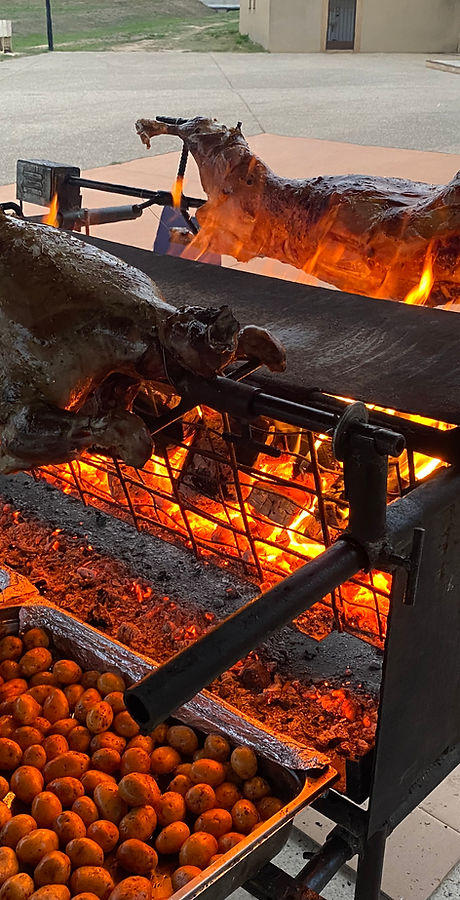 agneau au feu de bois