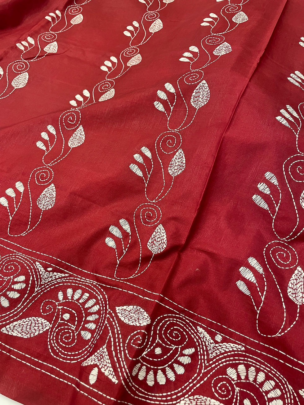 Thumbnail: Hand Kantha work in Blended silk