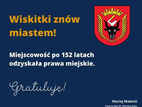 Wiskitki znów miastem!