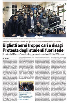 carovoli, fuoridime, fuori di me, fuori sede, gazzetta del sud, messina, sicilia, fuori sede, aeroporto, volo, sud italia, reggio calabria, catania, fontanarossa