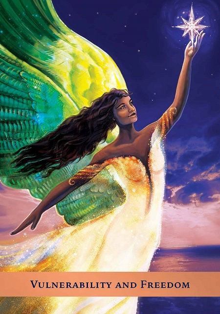 The “Vulnerability and Freedom” oracle card, from the Deck: Angel Guide Oracle