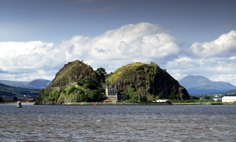 Photo of Dumbarton Castle grounds via Historic Environment Scotland