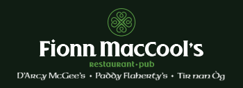 Fionn MacCool’s Pub Logo sponsors of the Warriors Football Booster Club