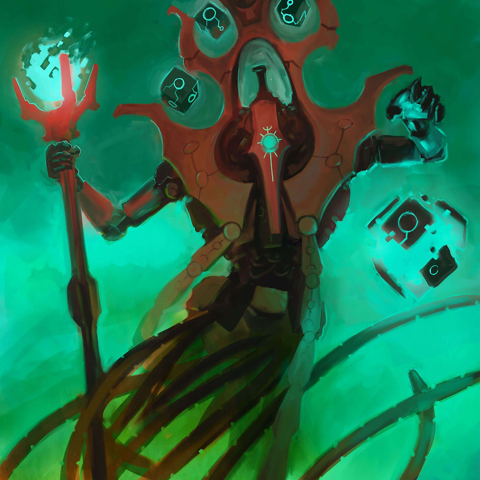 Szarekh Dynasty Chronomancer by Jamie Morrison