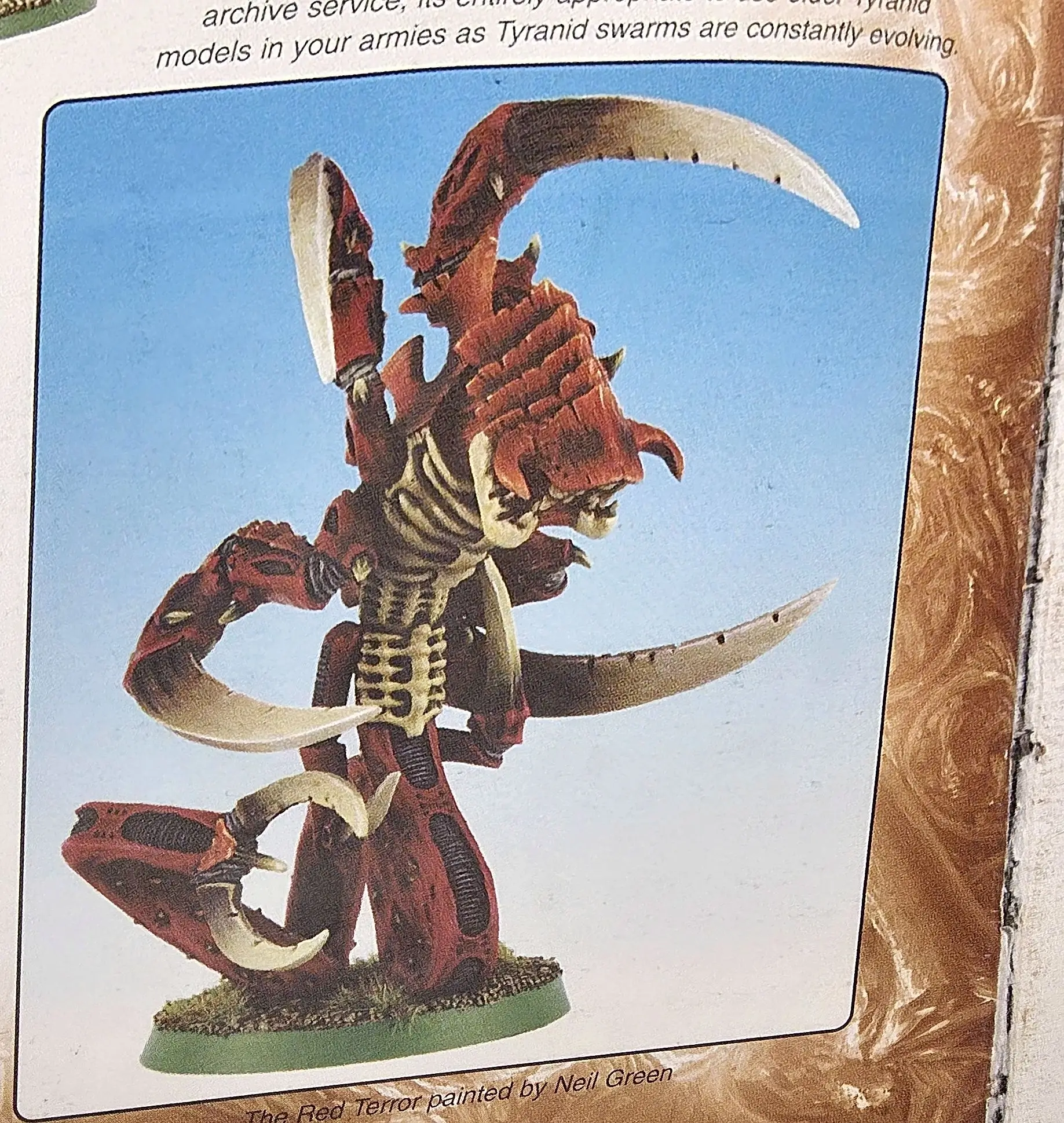 A photo of the Red Terror straight from the 3rd Edition Tyranid Codex