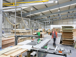 Building expansion image for Hugh Stirling's article on business growth and production space.