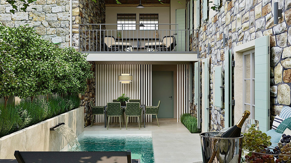 Villa in Roškići, Kaštelir-Labinci under renovation (Porec area)! Total area is 183 sq.m. Land plot is 153 sq.m.
A traditional stone house is being converted into villa with swimming pool.Conversion will be completed in 2024.