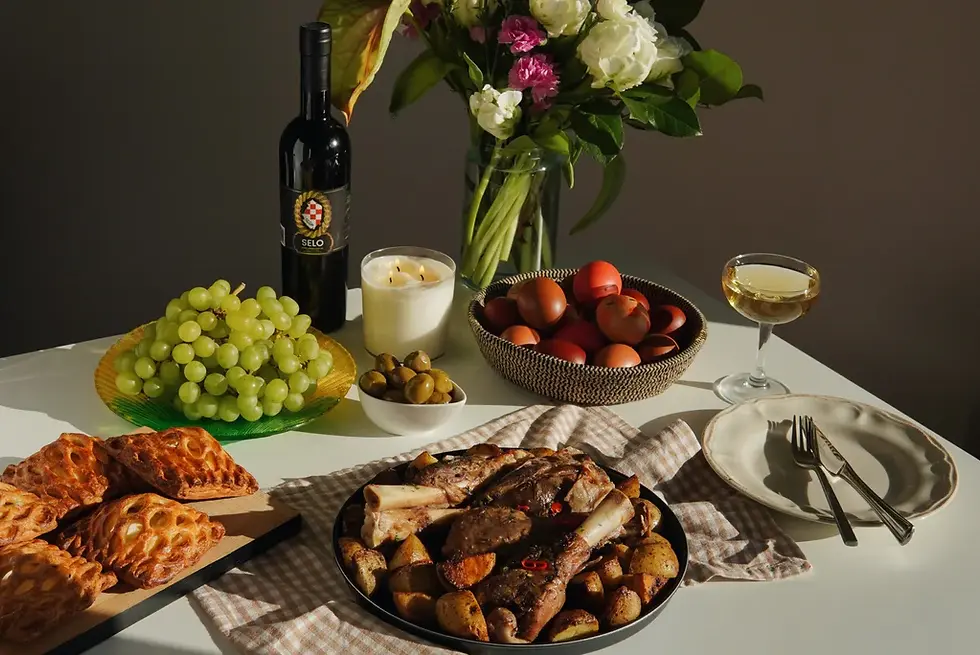 Croatian Easter is unimaginable without an abundant table.