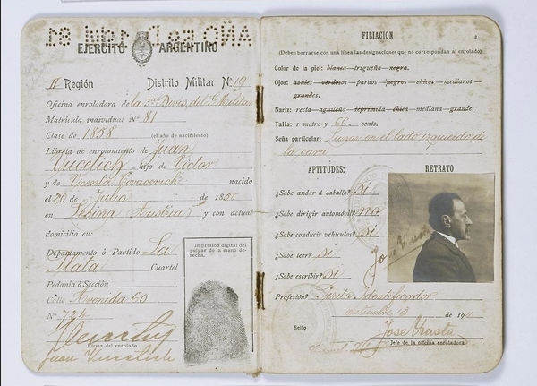 In 1900., the Argentine Republic began issuing internal passport that included fingerprints – a practice that was eventually adopted by many other countries.