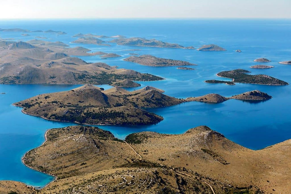 The Kornati Archipelago spans 217 square kilometers, with 50 square kilometers of land and an impressive 167 square kilometers of marine life
