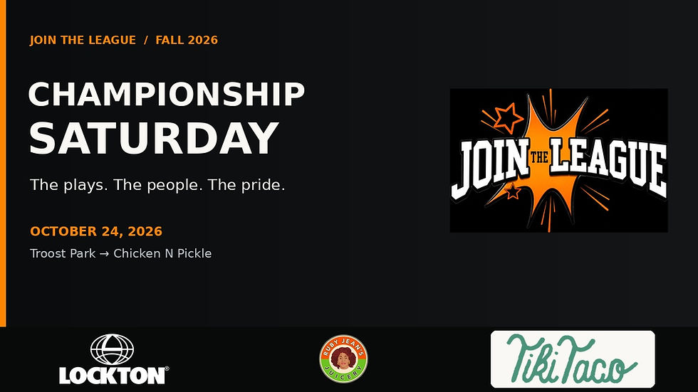 Join the League Championship Saturday, October 24, 2026.