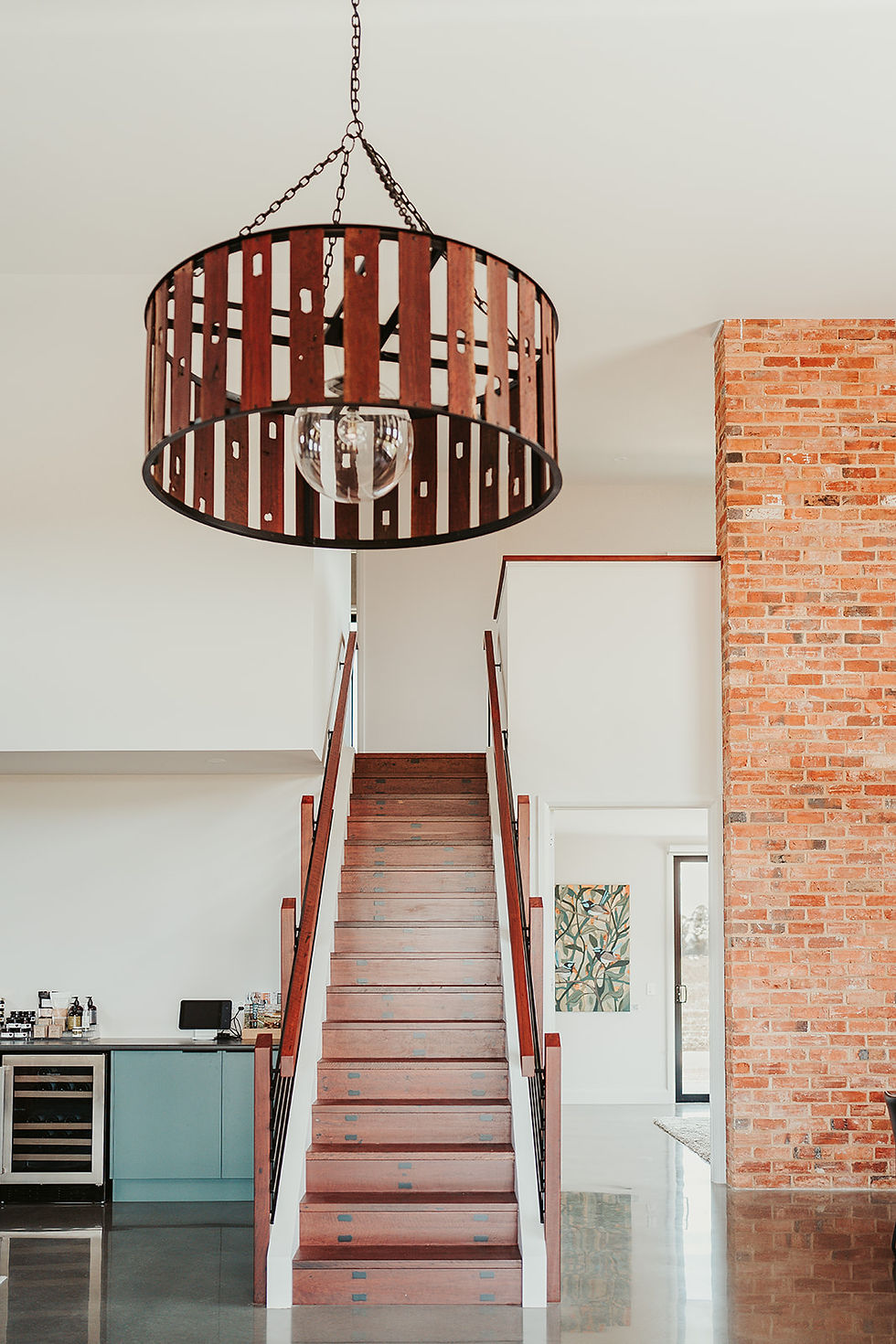 Redgum staircase