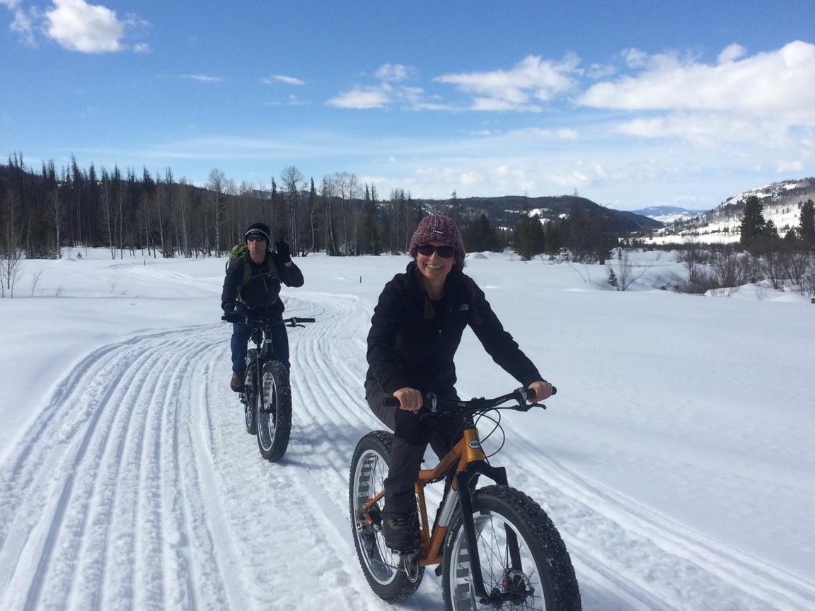 Always great to bike with friends.