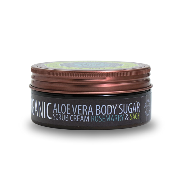 Organic Aloe Vera Body Sugar Scrub Cream 150 g